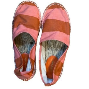 𝅺Lands' End Women's Striped‎ Espadrille Flats
